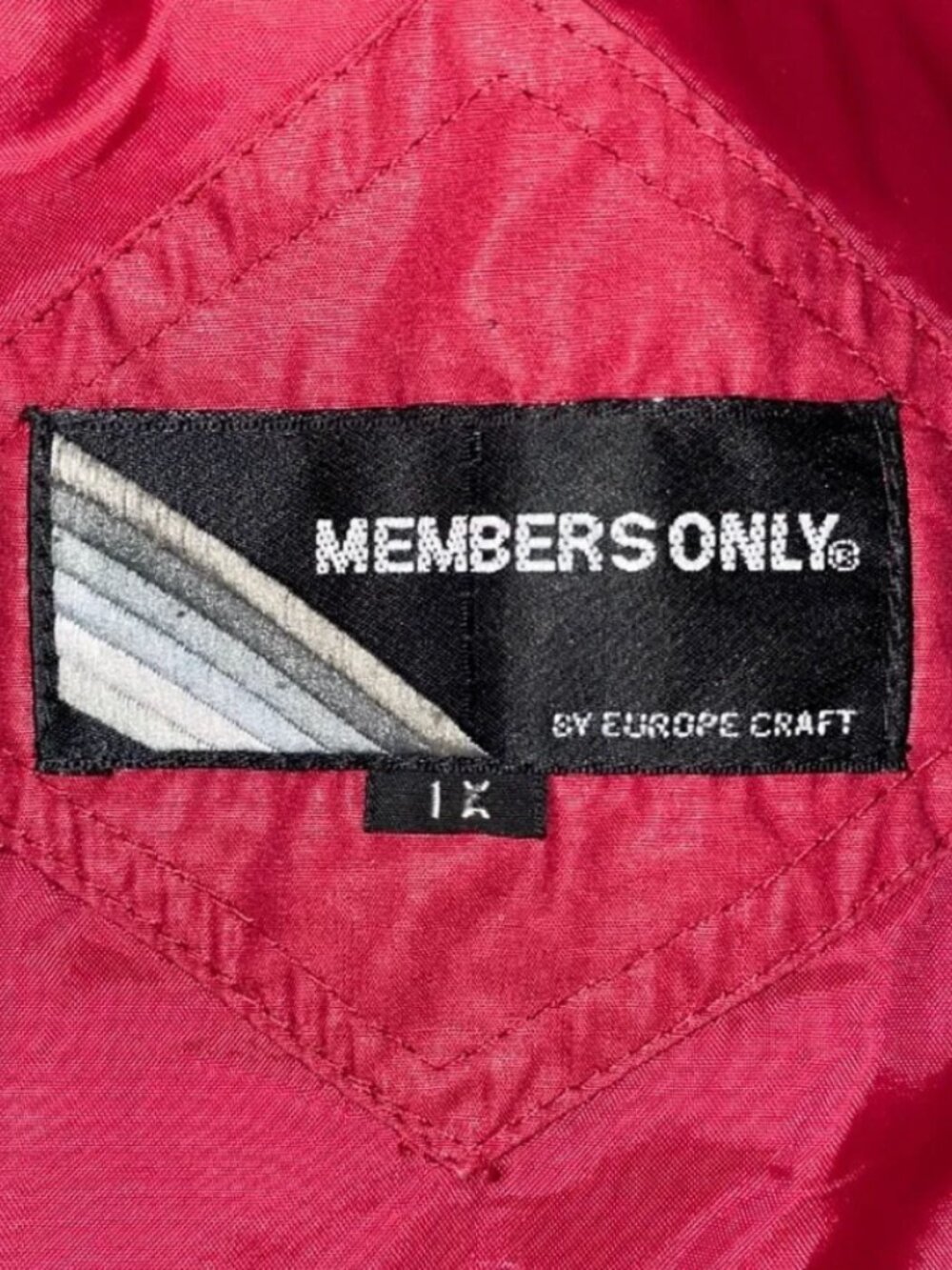 Red Members Only Jacket - Picture 2 of 3